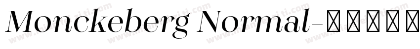 Monckeberg Normal字体转换